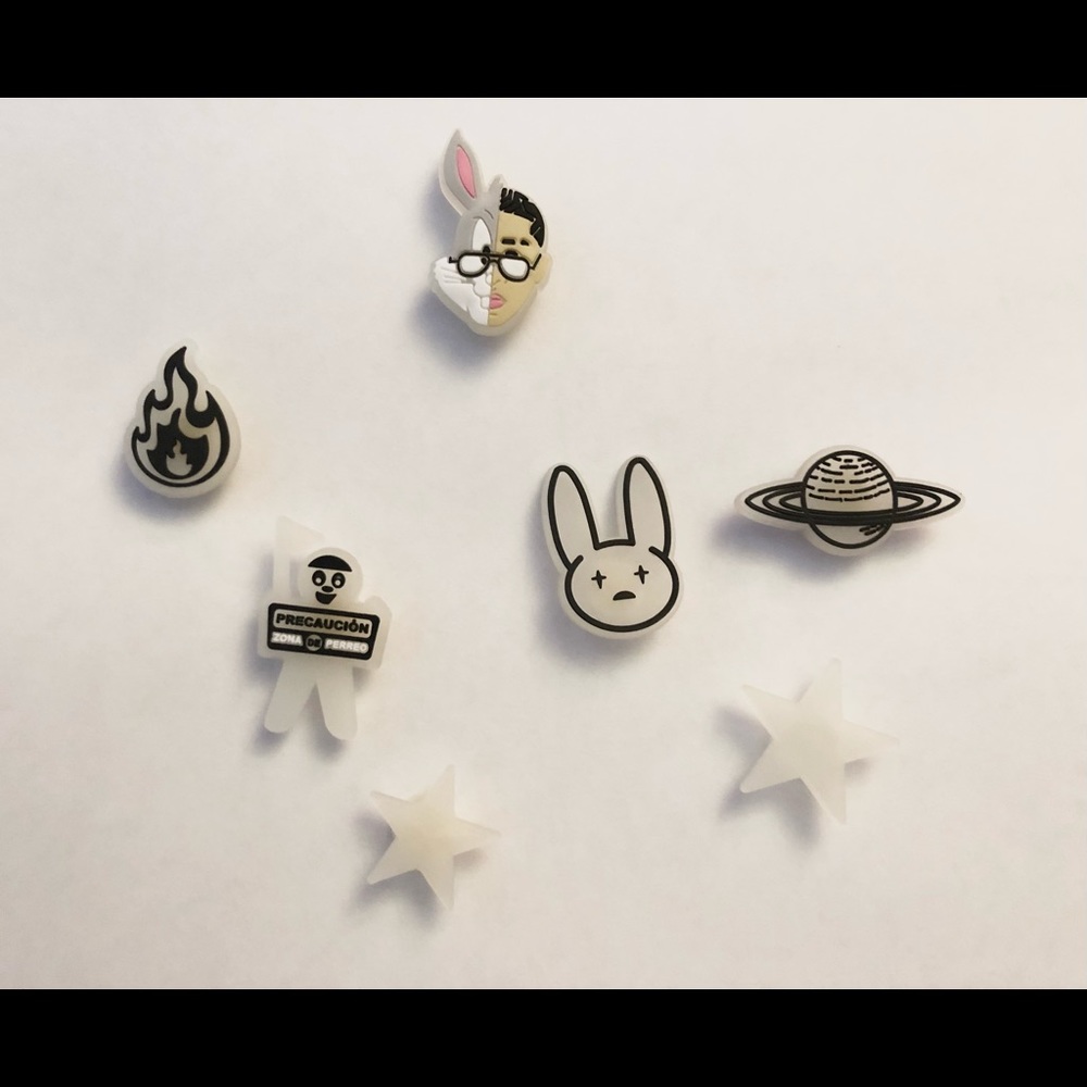 Bad bunny croc charms